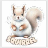 SQUIRREL - STICKER DE NURSERY (Feuille)