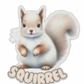 SQUIRREL - STICKER DE NURSERY (Devant)