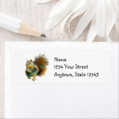 Squirrel Ukulele Étiquette de adresse (En situation)