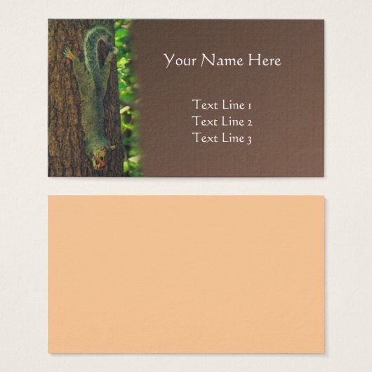 Squirrel Upside Down Animal Nature Art (Devant & derrière)