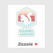 Squirrel Whisperer Retro 80s stijl. Perfec Sticker (Vel)