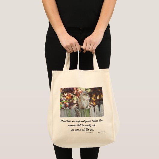 SQUIRREL WISDOM TOTE BAG (Voorkant (product))