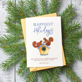 Squirrels de vacances Photo Collage Carte de Noël