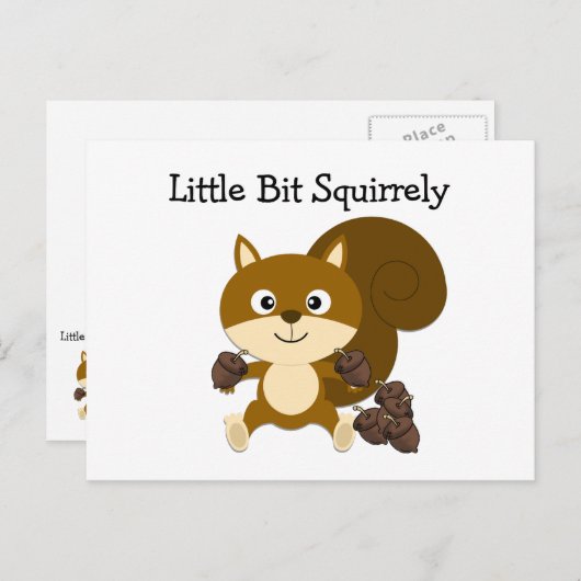 Squirrely Briefkaart (Voorkant / Achterkant)