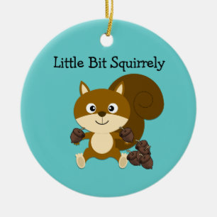 Squirrely Keramisch Ornament