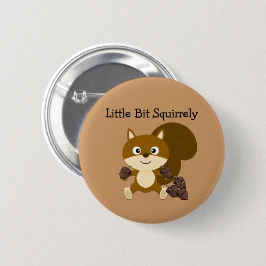 Squirrely Ronde Button 5,7 Cm (Voorkant /achterkant)