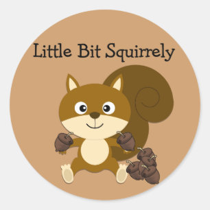 Squirrely Ronde Sticker
