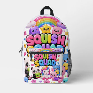 Squish Squad Glitterende Regenboog Panda Eenhoorn Bedrukte Rugzak