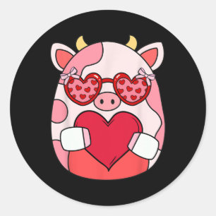 Squish Squad Valentijncadeaus voor kinderen Vrouw Ronde Sticker