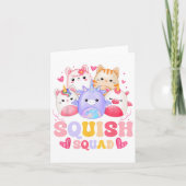 Squish Squad verjaardag voor meisjes Kinder peuter Kaart (Voorkant)