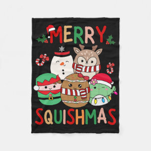 Squish Squad Vrolijke Kerstcadeaus Schattig Voor K Fleece Deken