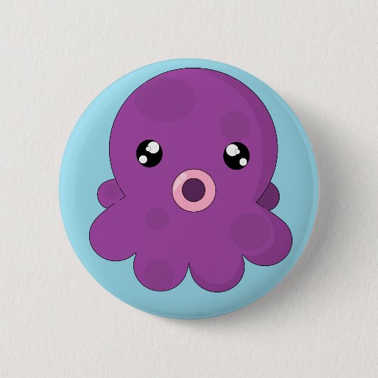 Squisha the Squid Ronde Button 5,7 Cm (Voorkant)