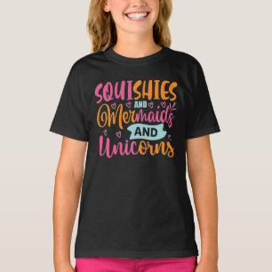 Squishies Zeemeerminnen Eenhoorns T-shirt