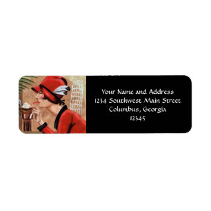 Squisito Cioccolato Italy Chocolate Woman in Red Etiket