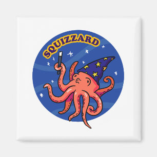 Squizzard Drôle Magique Animal Pun Magnet