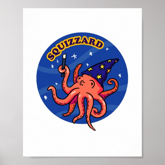 Squizzard Funny Magique Animal Pun Poster (Devant)