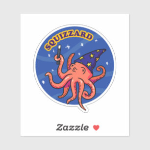 Squizzard Funny Magique Animal Pun Vinyl Sticker