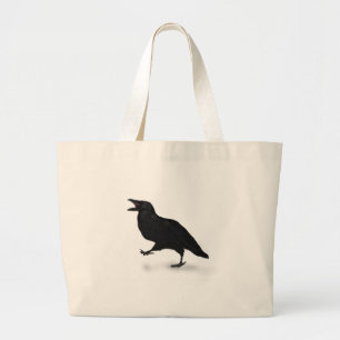 Sqwarking Crow Grote Tote Bag