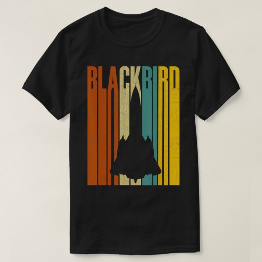 SR71 Blackbird Military Jet T-shirt (Design voorkant)