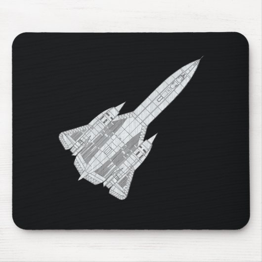 SR71 Blackbird Mousepad Muismat (Voorkant)