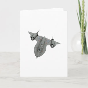 SR71 Blackbird Supersonic Spy vliegtuigtekening Kaart