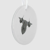 SR71 kerstversiering van Blackbird Illustration Ornament (voorkant)