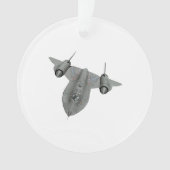 SR71 kerstversiering van Blackbird Illustration Ornament (voorkant)