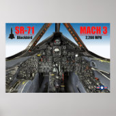 SR-71 BLACKBIRD COCKPIT POSTER (Voorkant)
