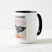 SR-71 Blackbird Habu Designer Mug (Devant droit)