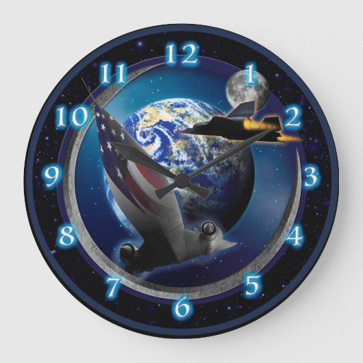 SR-71 Blackbird HIGH RANGERS Horloge ronde (Recto)