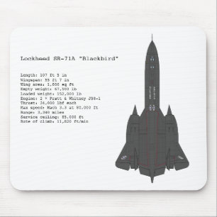 SR-71 Blackbird mousepad Muismat