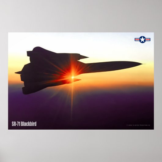 SR-71 BLACKBIRD POSTER (Voorkant)