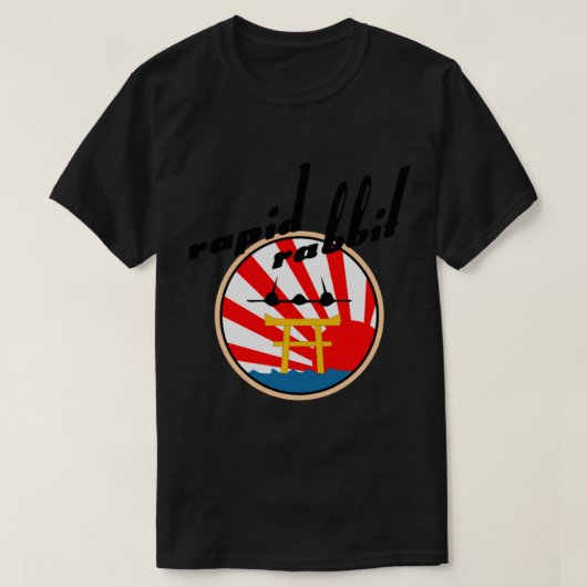 SR-71 Blackbird Rapid Rabbit Badge T-shirt (Design voorkant)