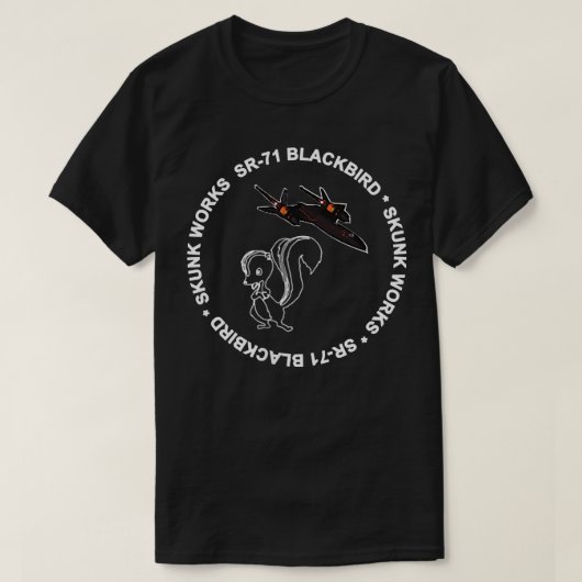 SR-71 Blackbird-Skunk Works T-shirt (Design voorkant)