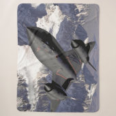 SR-71 BLACKBIRD SPIONAGEVLIEGTUIG SHERPA DEKEN (Voorkant)