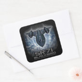 SR-71 Blackbird Vierkante Sticker (Envelop)
