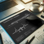 SR-71 Blackbird - Vliegtuigblauwdruk Plannen PD Muismat