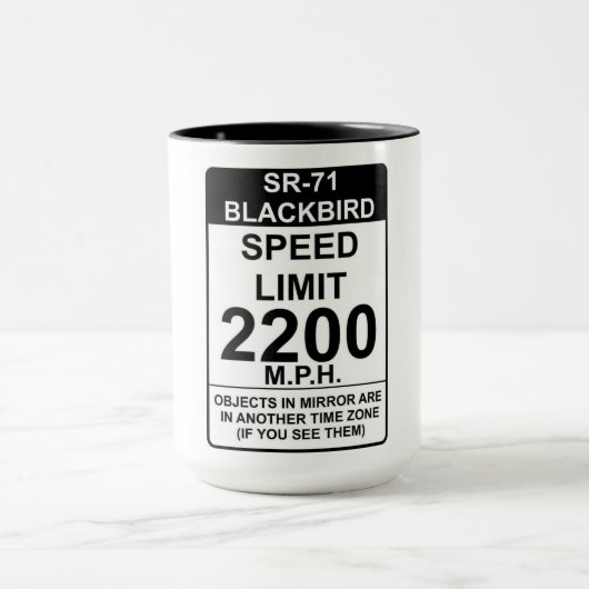 SR-71 Mug d'oiseaux noirs (Centre)