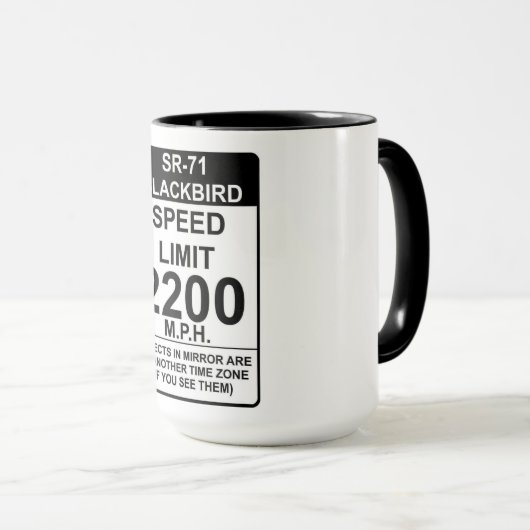 SR-71 Mug d'oiseaux noirs (Devant droit)