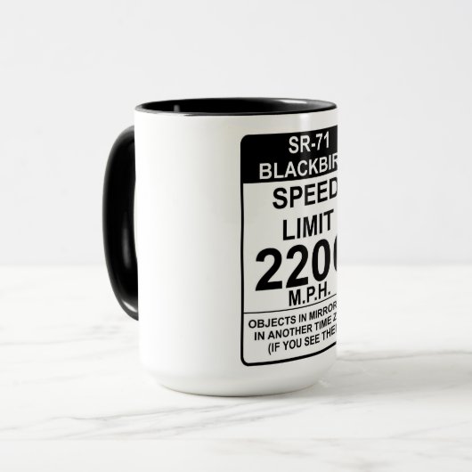 SR-71 Mug d'oiseaux noirs (Devant gauche)