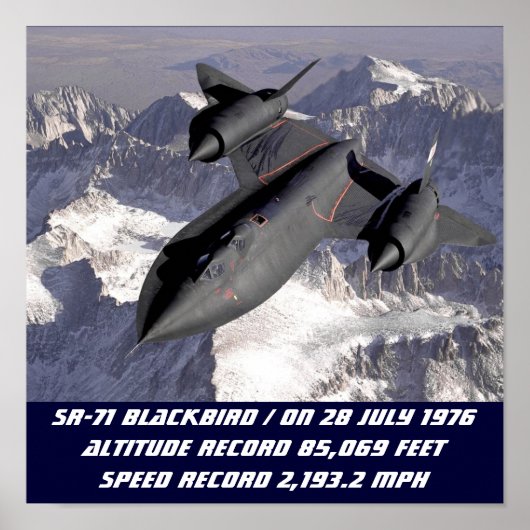 SR-71 POSTER van Blackbird (Voorkant)