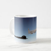 SR-71 zwarte vogel Koffiemok (Voorkant links)