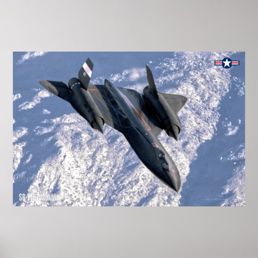 SR-71B BLACKBIRD POSTER (Voorkant)