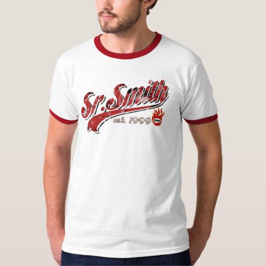 Sr.Smith Baseball Ringer T-shirt (Voorkant)