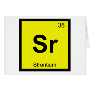 Sr - Strontium Chemie Periodiek Systeem Symbool