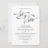 SR Y SRA 2 faire-part de mariage d'espagnol éditab (Devant)