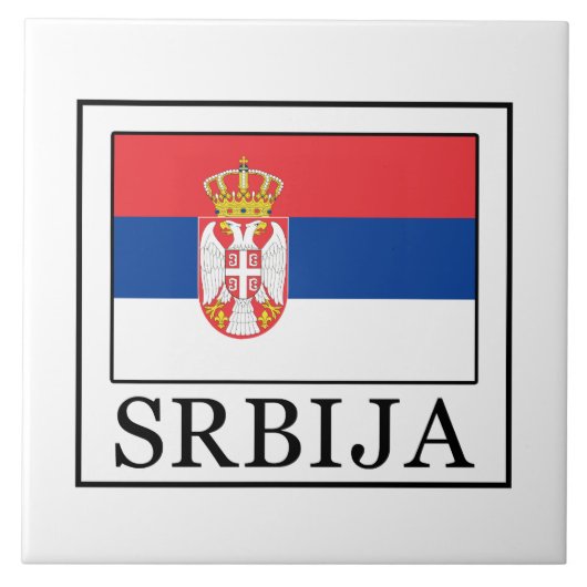 Srbija Tegeltje (Voorkant)