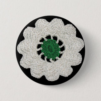 Srebrenica cvijet ronde button 5,7 cm