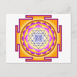 Sri Chakra Goddess Shri Lalitha Tripura Sundari Briefkaart