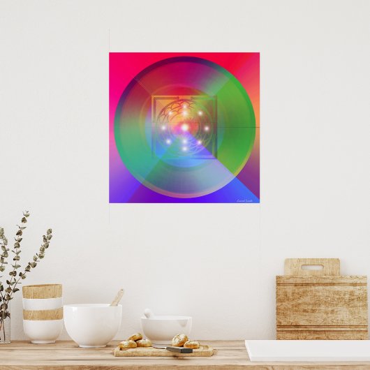 Sri Chakra Yantra Poster (Keuken)